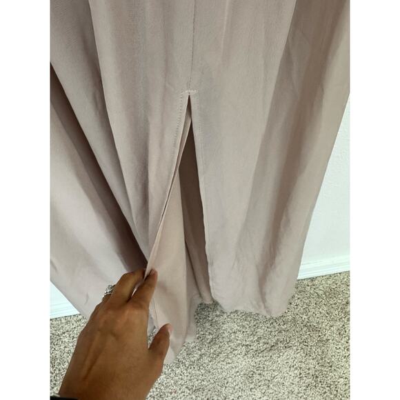 Birdy Grey Kiko Taupe Halter Bridesmaid Maxi Dress NWT Size XL - Picture 5 of 9